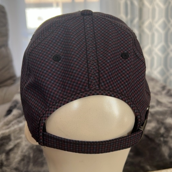 Ben Sherman purple plaid Hat. NWOT. Adjustable buckle closure. - Picture 3 of 5
